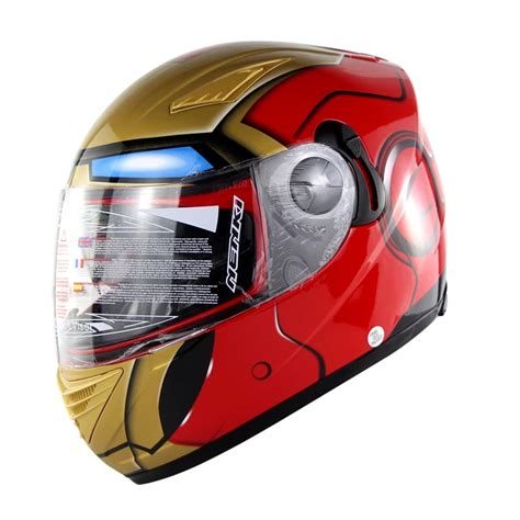 Nenki Racing Iron Man Helmets Full Face Motorcycle Helmet Spider