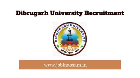 Dibrugarh University Recruitment 2019 for JRF || Apply Now - Job In ...