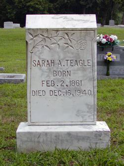 Sarah Ann Elizabeth Robins Teagle M Morial Find A Grave