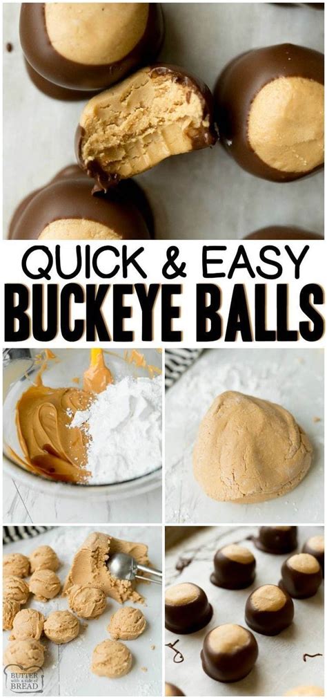 Buckeye Balls Are Simple Peanut Butter And Chocolate No Bake Candies