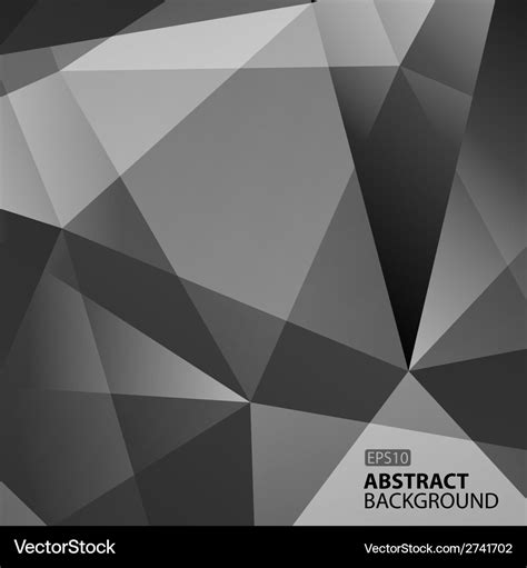 Abstract dark grey geometric background Royalty Free Vector