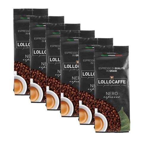 Offerta Caffè in grani Espresso Nero Lollo Caffè 1 kg x 6