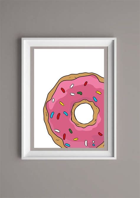 Simpsons Donut A4 Print | Etsy, Handmade, Handmade gifts