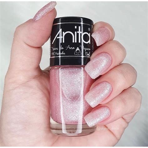 Esmalte Madrinha Coleção Noiva Do Ano Esmaltes Anita Glitter Rosa