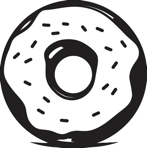 Confectionery Charisma Iconic Donut Vector Glazed Goodness Donut Logo ...