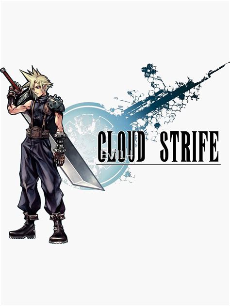 Cloud Strife Sticker For Sale By Evil14 Redbubble