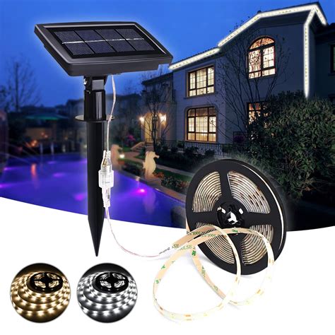 M Waterproof Solar Led Strip Light Smd Ip Pure White Warm White