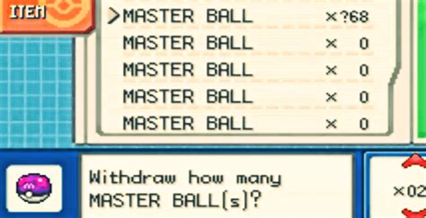 Pokemon Firered Cheats Master Ball - greenwaywinner