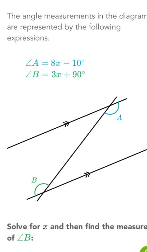 Solved The Angle Measurements In The Diagram Are Represented By The