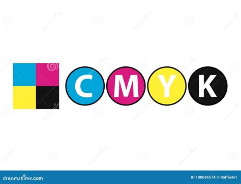 Logotipo De Cmyk Ilustración Del Vector Ilustración De Magenta 108046574