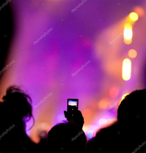 Cheering crowd at concert — Stock Photo © erika8213 #36133279