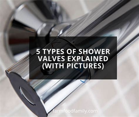 5 Types Of Shower Valves Explained (With Pictures) - Identification Guide