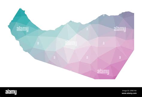 Polygonal Map Of Somaliland Geometric Illustration Of The Country In