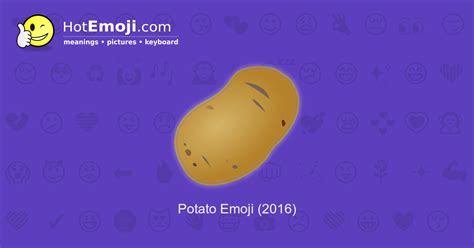 🥔 Potato Emoji Meaning with Pictures: from A to Z