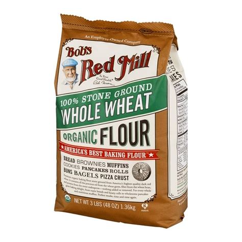 Bob S Red Mill Flour Organic Stone Ground Whole Wheat Lb