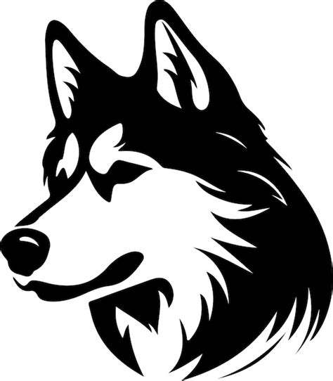 Premium Vector Siberian Husky Black Silhouette With Transparent