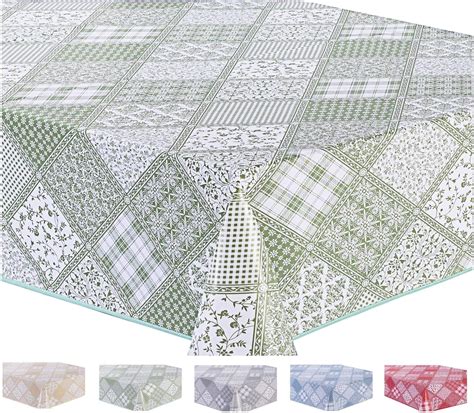 Home Direct Nappe Toile Cir E Pvc Rectangulaire X Cm Feuilles