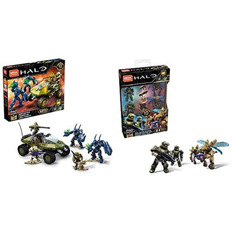 Mega Construx Halo Warthog Run & Construx Halo UNSC Marine Defense ...