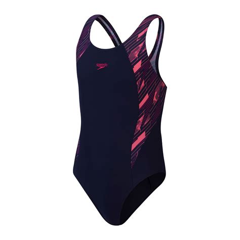 Speedo Traje de Baño Niña HyperBoom Splice Muscleback truenavy