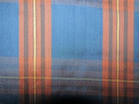 100 Silk Dupion Brown Blue Black Plaids Fabric 54 Wide At Rs 1825