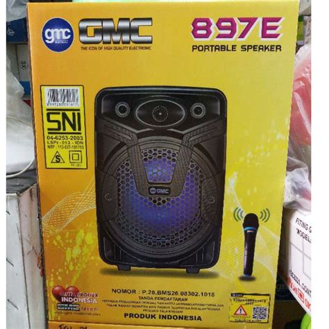 Jual SPEAKER PORTABLE GMC 897E SPEAKER BLUETOOTH SPEKER SPEKER