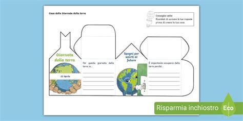 Lavoretto Della Giornata Mondiale Della Terra Twinkl