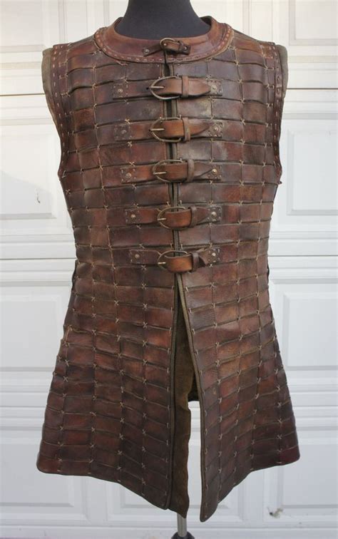 leather medieval vest | Leather armor, Costume armour, Armor clothing