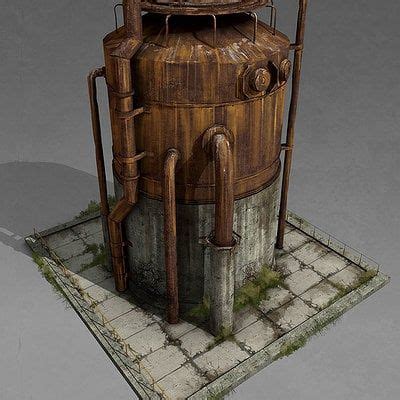 ArtStation - Rust - Pump Jack | Props concept, Environment concept art, Concept art