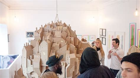 Floating City On Behance Cardboard Sculpture Colossal Art City