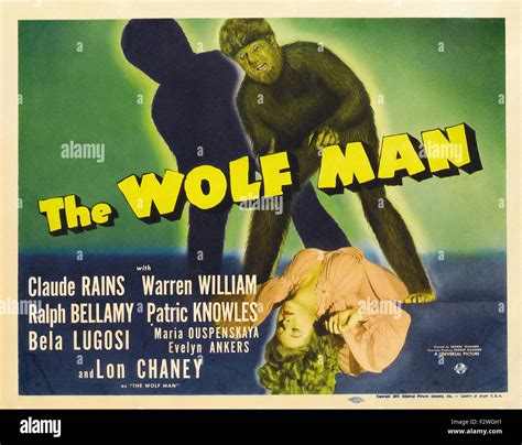 Wolf Man, The (1941) - Movie Poster Stock Photo - Alamy