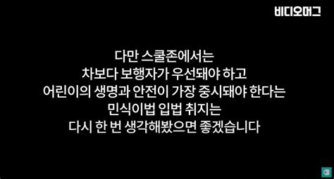 비난 쏟는 현실 말하고 싶었다 비디오머그 민식이법 관련 입장 전해 네이트 뉴스