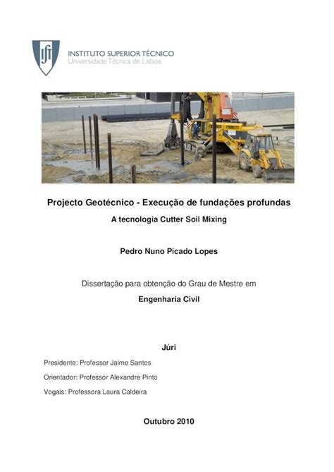 PDF Solução de fundações profundas A técnica Cutter Soil Mixing