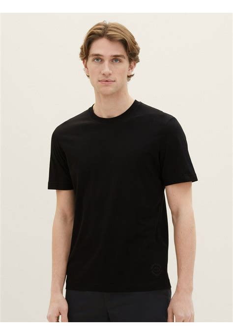 Tom Tailor T Shirt Basic Czarny Zalando Pl