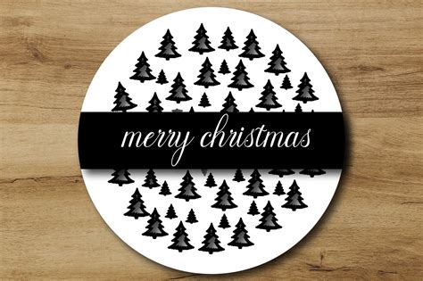 Christmas Round Door Hanger Svg Graphic By Princes Bookbea · Creative