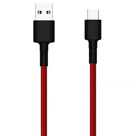 Cabo Usb C Xiaomi Sjx Zm Metro Preto Vermelho Na Loja Mega