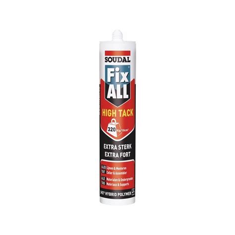 Mastic Colle Ms Polymères Fix All High Tack Qualité Professionnelle Champion Direct