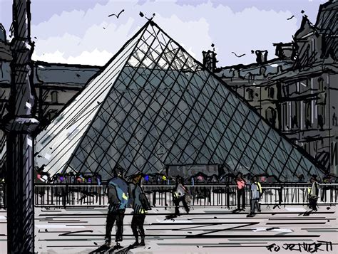 RICHARD FOURNIER ART: The Pyramid at the Louvre