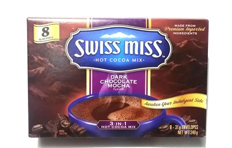 Swiss Miss Hot Cocoa Mix Dark Chocolate Mocha 8 X 31g Envelopes Lazada Ph