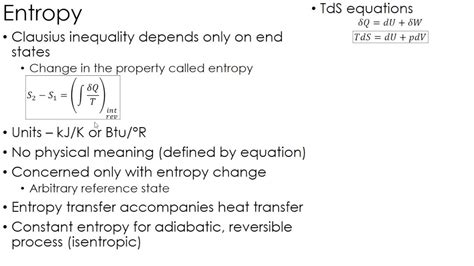 Thermodynamics Lecture 17 Entropy Youtube