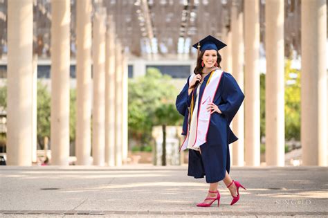 Katelyn's Graduation Portrait Session at UTSA Campus - Sun Gold Photography