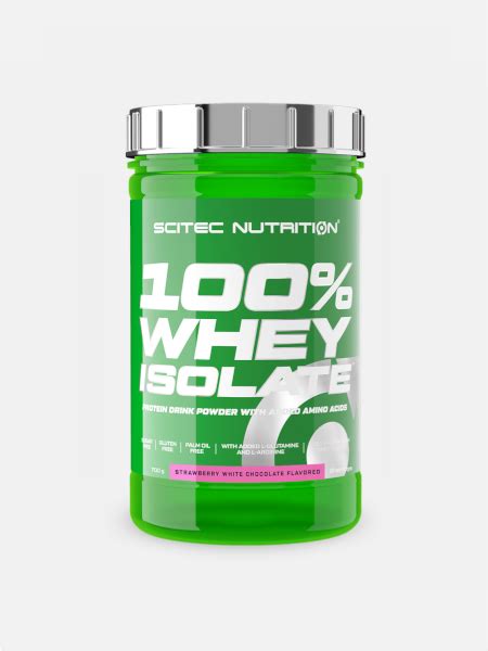 100 Whey Isolat Fraise Chocolat Blanc 700g Scitec Nutrition NutriBio