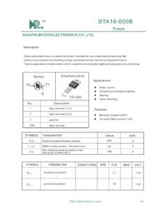 BTA16-600B - haopin.com / bta16-600b-haopin-com.pdf / PDF4PRO