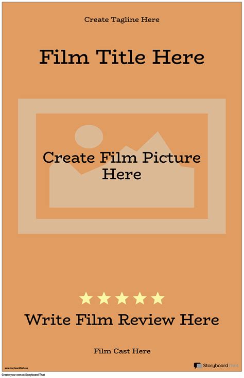 5-Star Movie Poster Template Storyboard por poster-templates