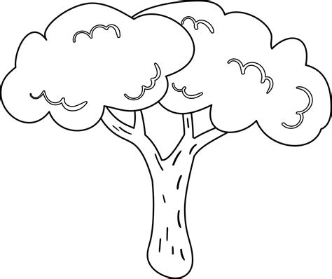 Tree with a crown 11336642 Vector Art at Vecteezy