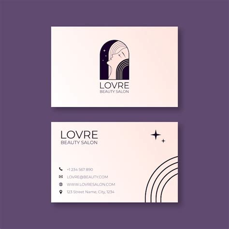 Free Vector Aesthetic Business Card Template