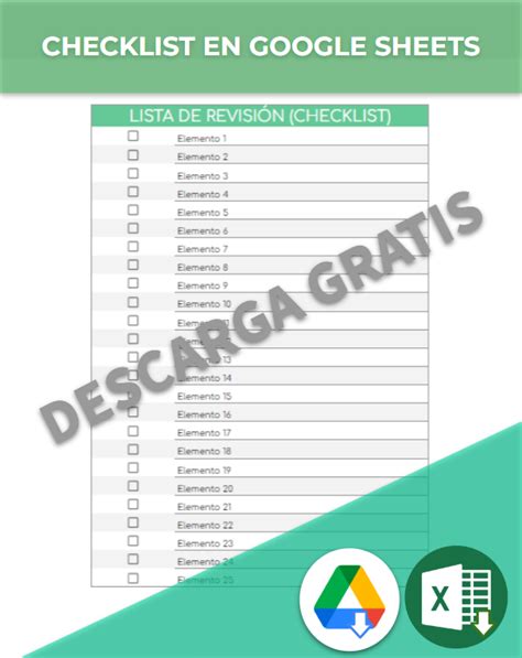 Checklist Ejemplos Formatos Word Excel