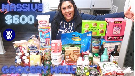 Massive Ww Grocery Haul New Finds Four Stores Weight