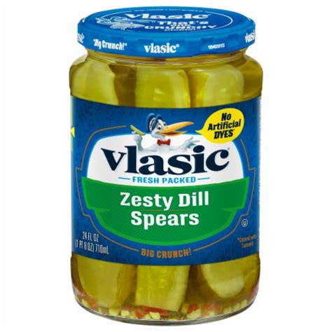 Vlasic Keto Friendly Zesty Dill Pickle Spears 24 Oza Kroger