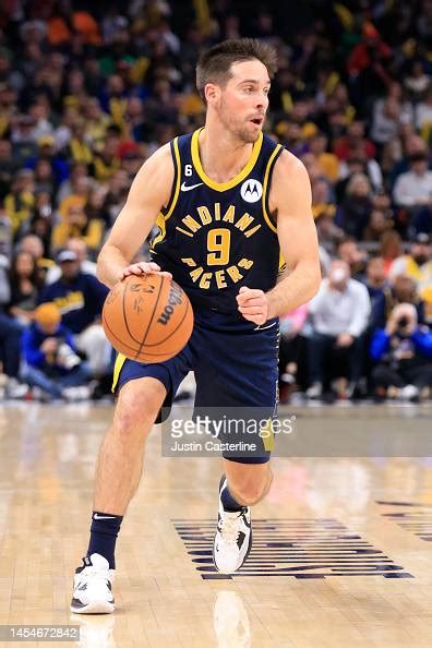 T J Mcconnell Of The Indiana Pacers Drives To The Basket In The Game