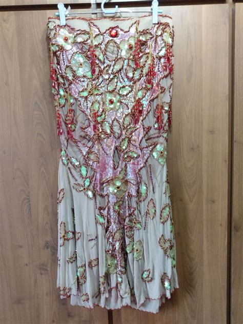 Roupa de Dança do Ventre Nude e Vermelha Saia Feminina Exclusivo Usado enjoei